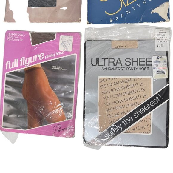 Vintage Pantyhose Lot 1980 - 1990 Deadstock Burlington Berkshire Primrose Surely - Picture 3 of 6
